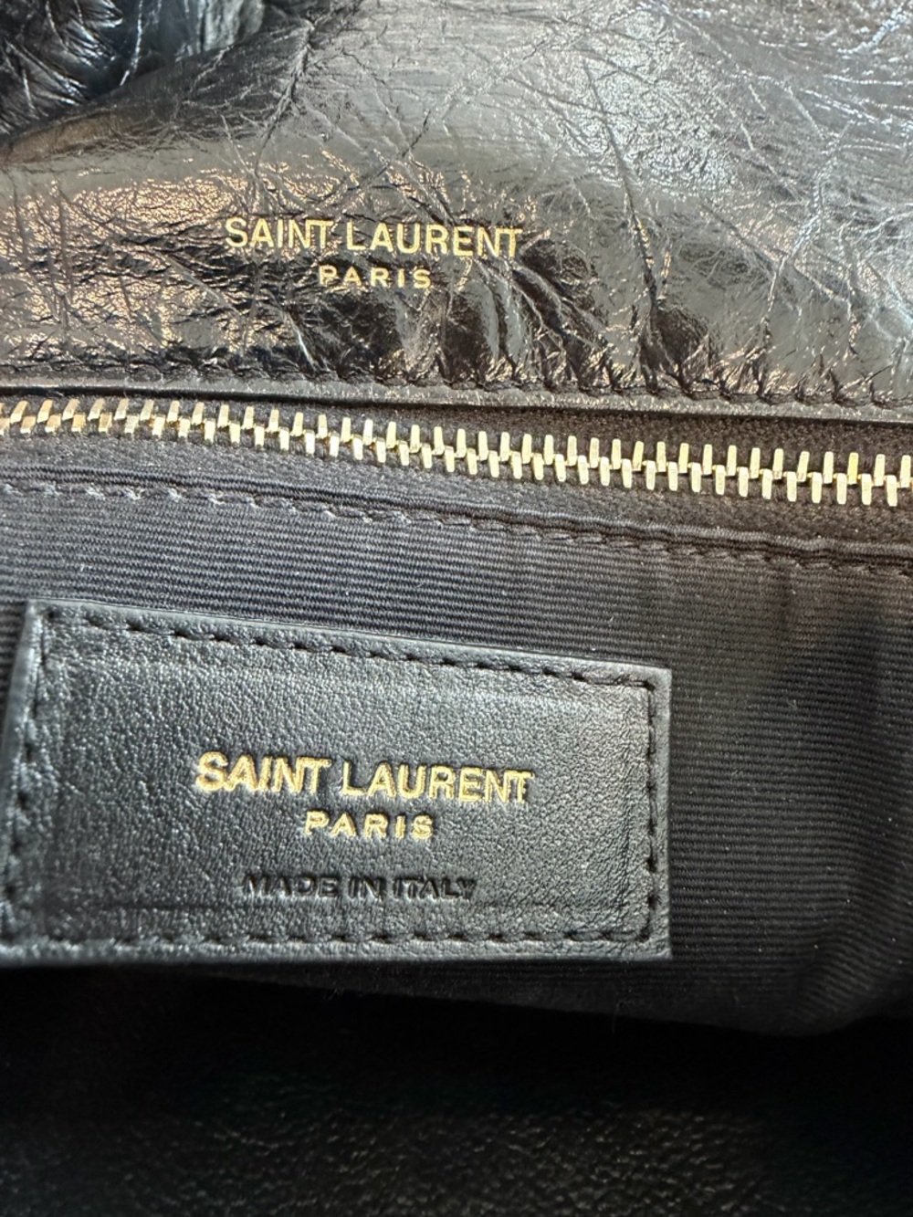 Saint Laurent Niki bag medium in vintage leather black - Picture 9 of 13